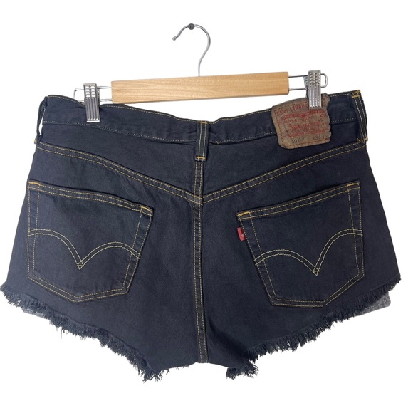 Urban Outfitters Urban Renewal Remade Levi’s Basic High Rise Black Denim Short - Picture 5 of 10